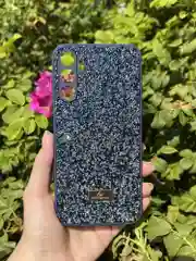 Темно-синий силиконовый чехол the bling world для Samsung A15 4G / Самсунг А15 4G