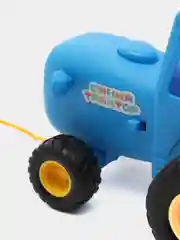 Голубой музыкальная игрушка-каталка трактор