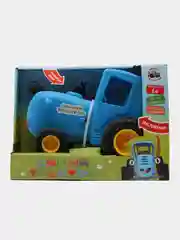 Голубой музыкальная игрушка-каталка трактор