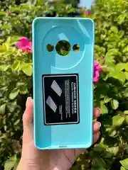 Бирюзовый силиконовый чехол the bling world для Xiaomi Redmi A3 и A3X / Редми А3 и А3Х