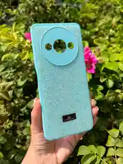 Бирюзовый силиконовый чехол the bling world для Xiaomi Redmi A3 и A3X / Редми А3 и А3Х