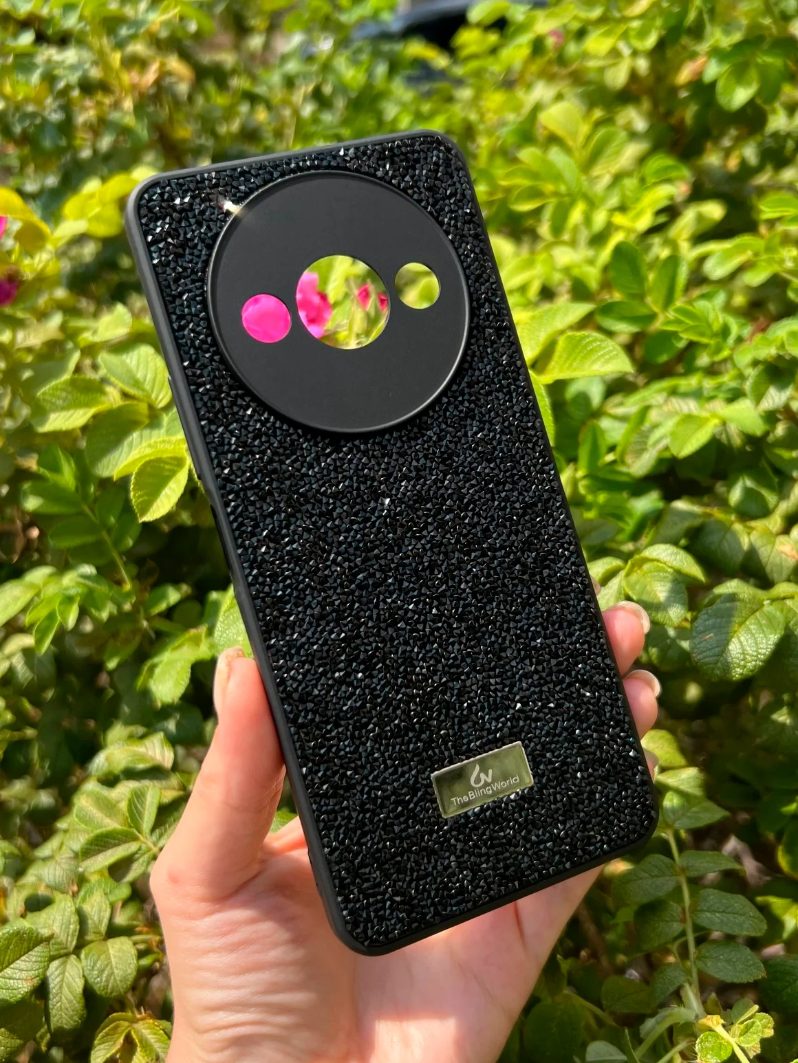 Черный силиконовый чехол the bling world для Xiaomi Redmi A3 и A3X / Редми А3 и А3Х