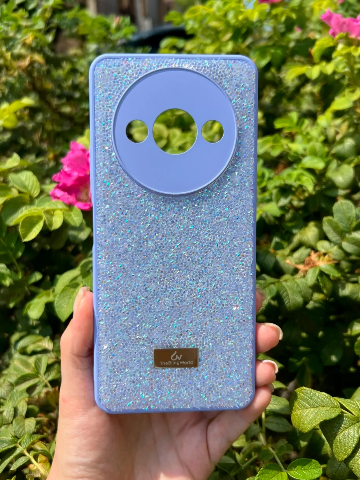 Сиреневый силиконовый чехол the bling world для Xiaomi Redmi A3 и A3X / Редми А3 и А3Х