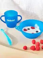 Ложка BABOO, из силикона, голубая, 6+, 3 мл