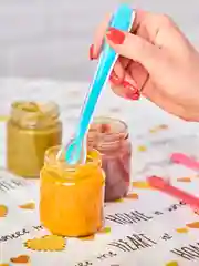 Ложка BABOO, из силикона, голубая, 6+, 3 мл