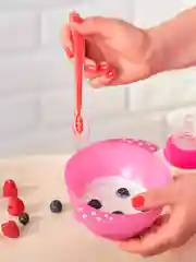 Ложка BABOO, силиконовая, вишневая, 6+, 3 мл