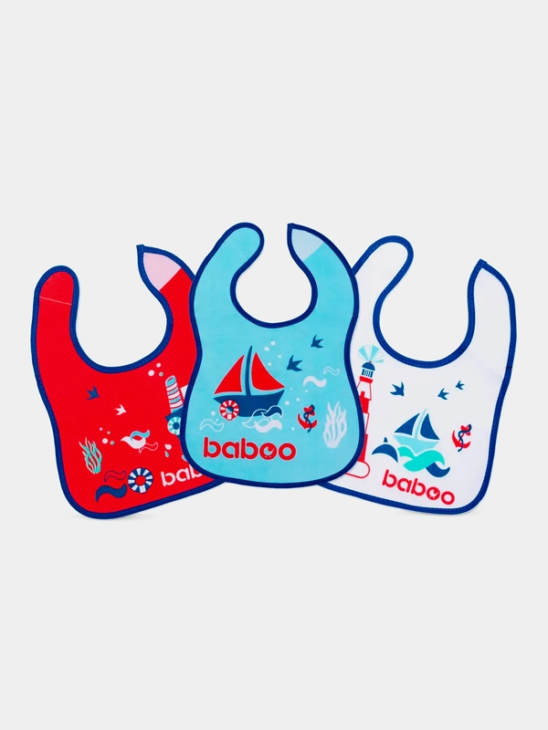 Фартук BABOO Marine, нагрудный, 3 штуки