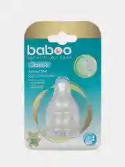 Соска молочная BABOO Classic, силикон, средний поток, 2 штуки, 3+