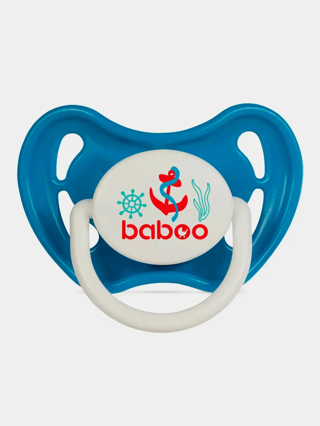 Соска-пустышка BABOO Marine, латекс, 6+