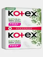 Гигиенические прокладки Kotex Natural Супер, 14шт.