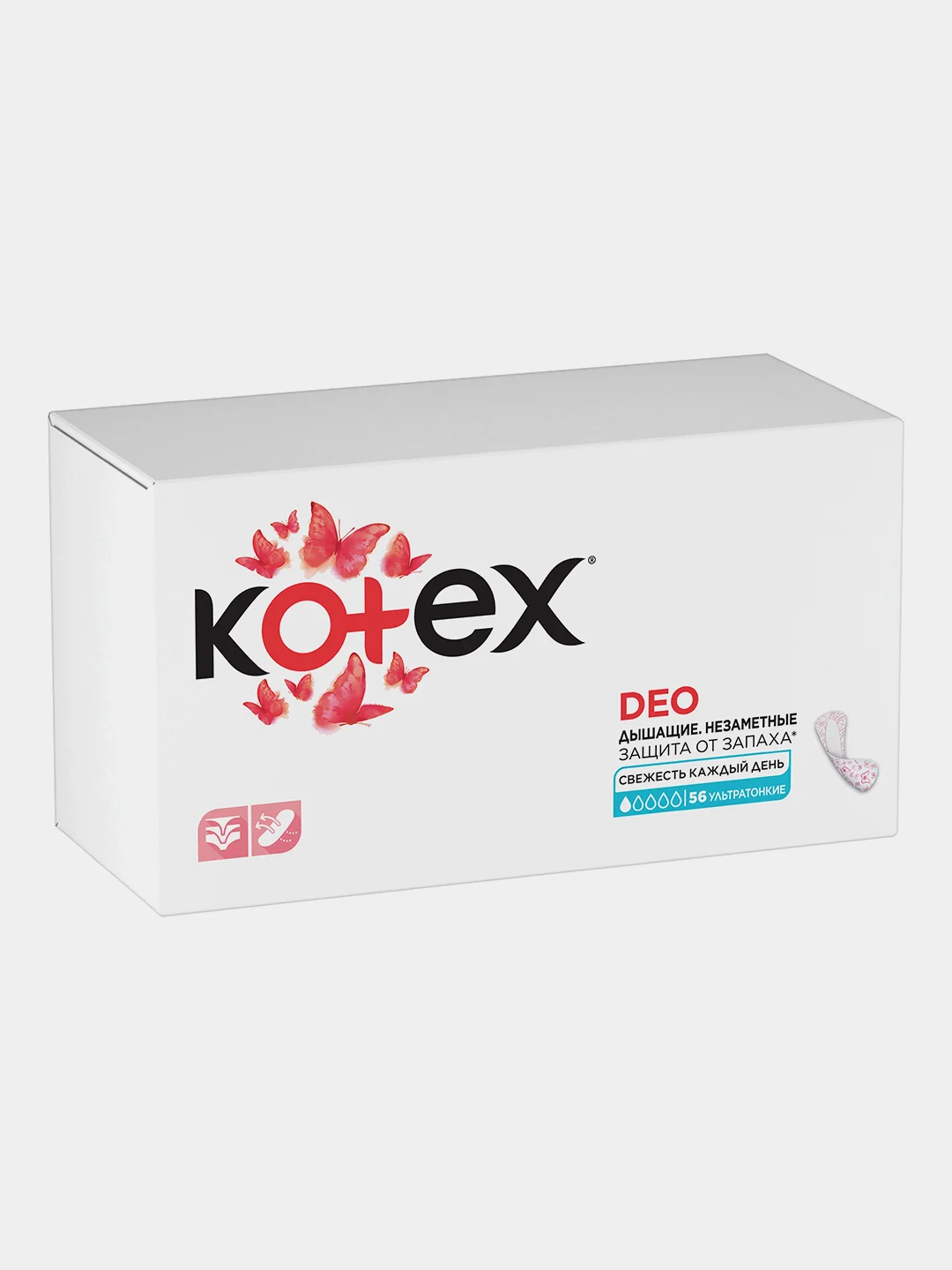 Ежедневные прокладки Kotex Ультратонкие Deo, 56шт.