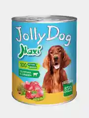 Влажный корм для собак Зоогурман Jolly Dog Телятина с сердцем, 850 г
