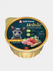 Влажный корм для кошек "Holistic" С уткой и шпинатом ламистер 100гр*20шт