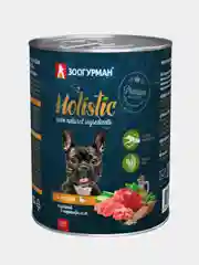 Влажный корм для собак Зоогурман Holistic, с уткой, индейкой и картофелем, 350г