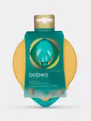 Тарелка BABOO, c крышкой и ложкой, зеленая, 6+