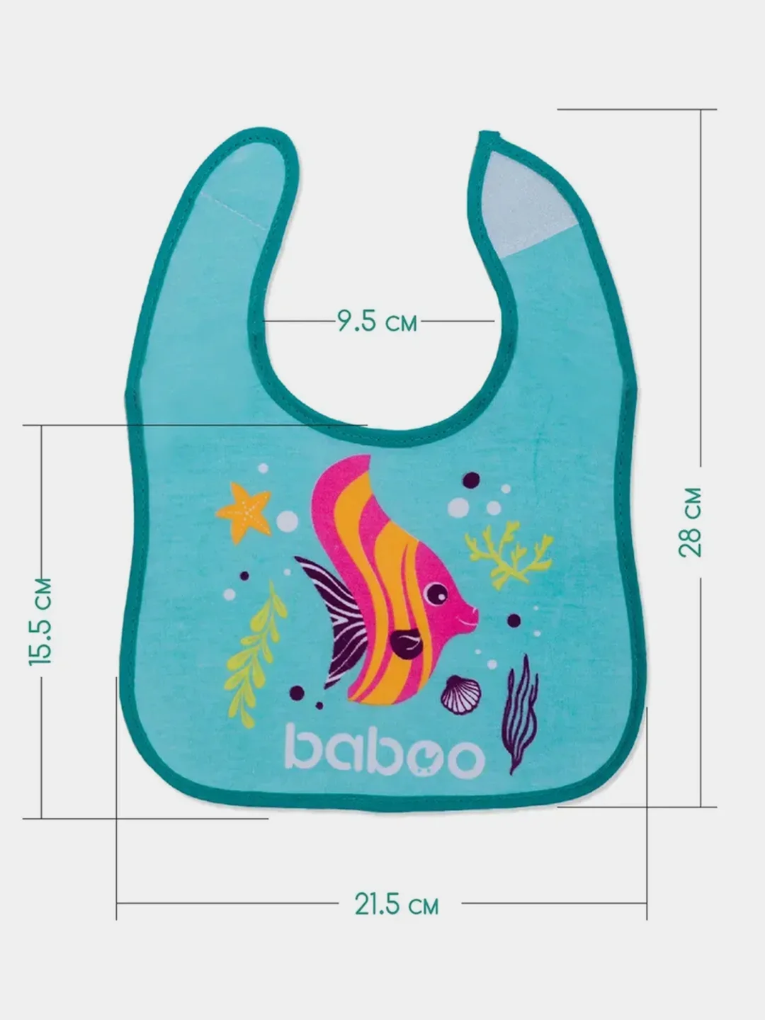 Фартук BABOO Sealife, нагрудный, 3 штуки