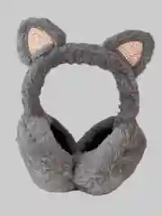 Наушники меховые с ушками для прогулок, складывающиеся