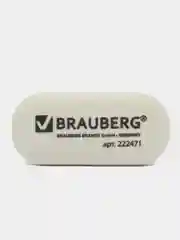 Ластик BRAUBERG Oval, 55х23х10 мм, белый, овальный