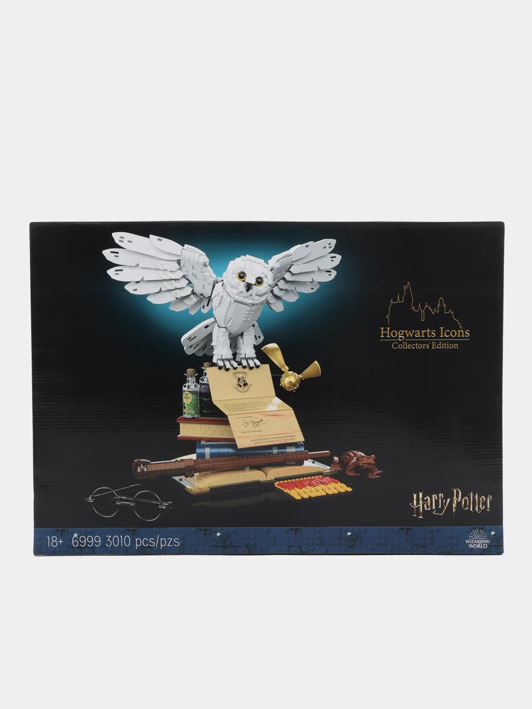 Синий конструктор "Сова Букля" по мотивам фильма Гарри Поттер (Harry Potter), 630 / 3030 деталей