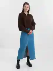 Свитер женский вязаный удлиненный