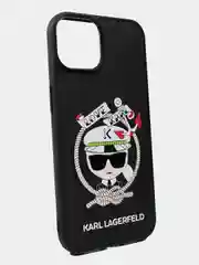 Черный чехол Karl Lagerfeld для iPhone 15 Pro