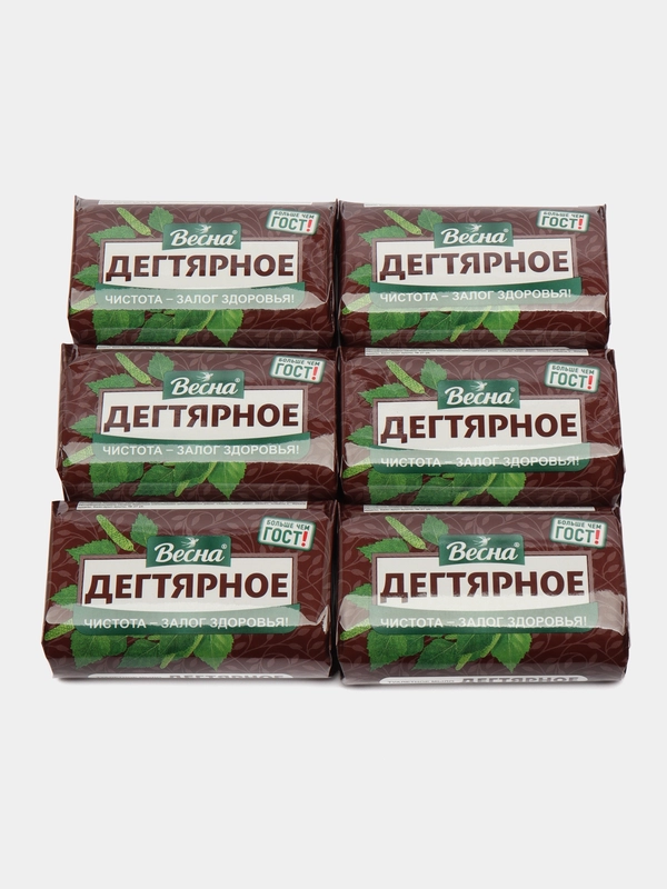 Дегтярное Мыло твёрдое 90гр "ВЕСНА"