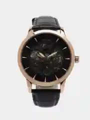 Черный часы механические мужские TEVISE GOLD скелетоны с автоподзаводом, водостойкие