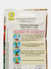 Бегония клубневая Кинг Сайз F1 алая (семена,цветы)