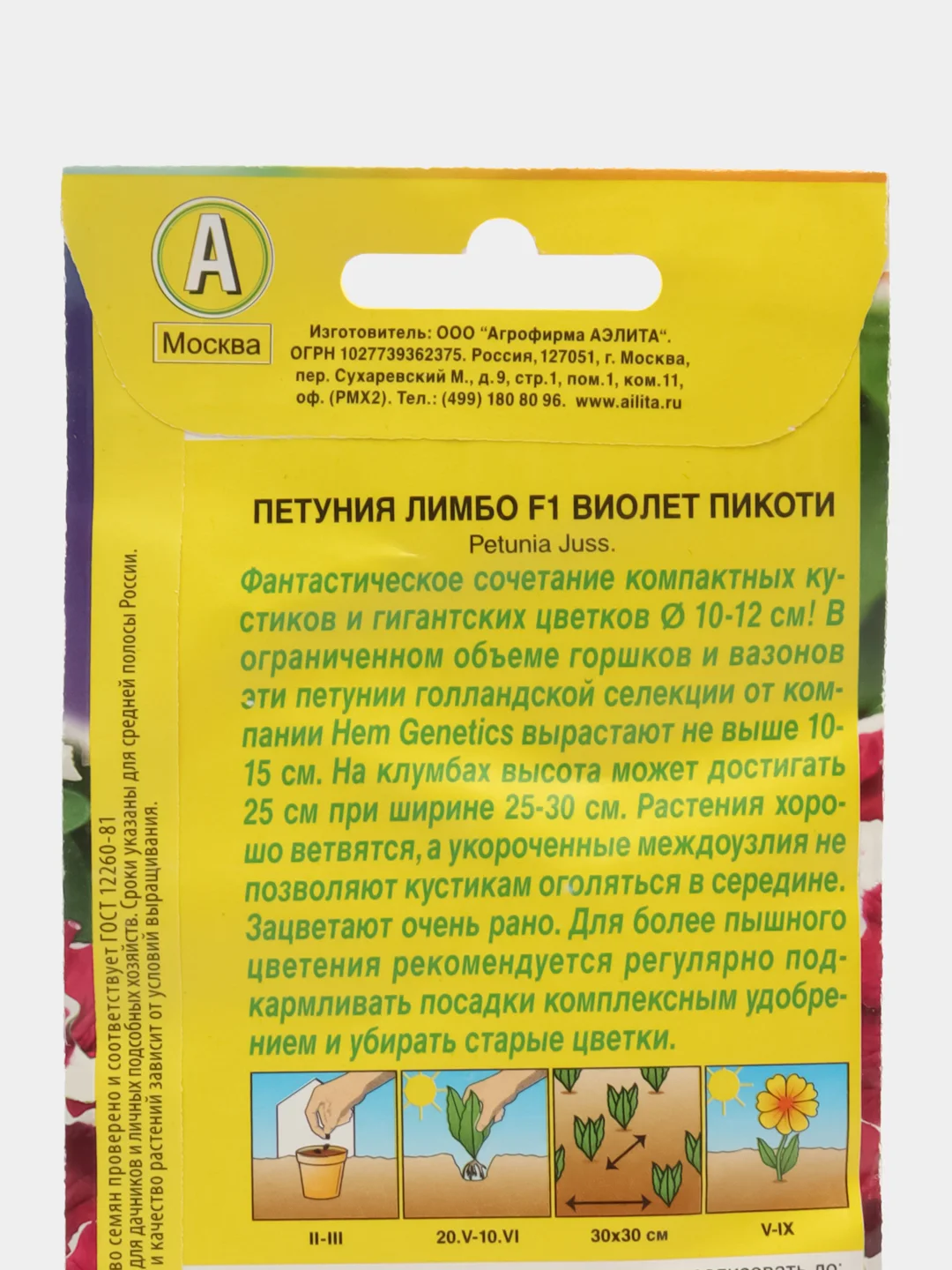 Петуния Лимбо F1 виолет пикоти крупноцветковая (семена,цветы)