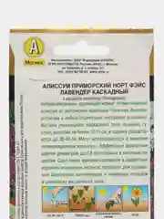 Алиссум Норт фэйс лавендер каскадный (семена,цветы)