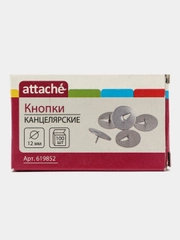 Кнопки Attache, 12мм, металлические 100 шт. карт.уп