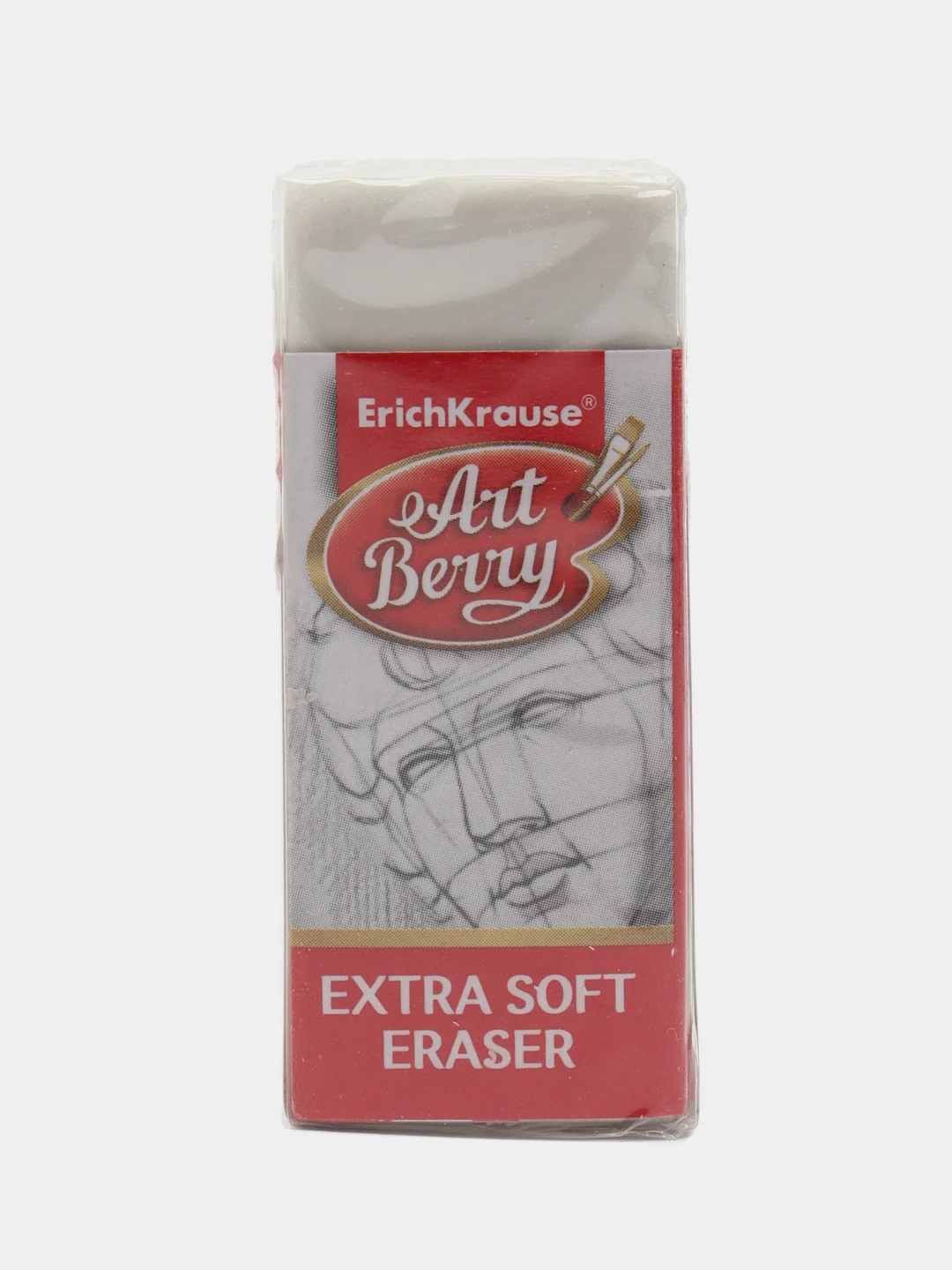 Ластик ArtBerry Extra Soft, ErichKrause, прямоугольный, 51*22*11 мм,TPR, цвет белый