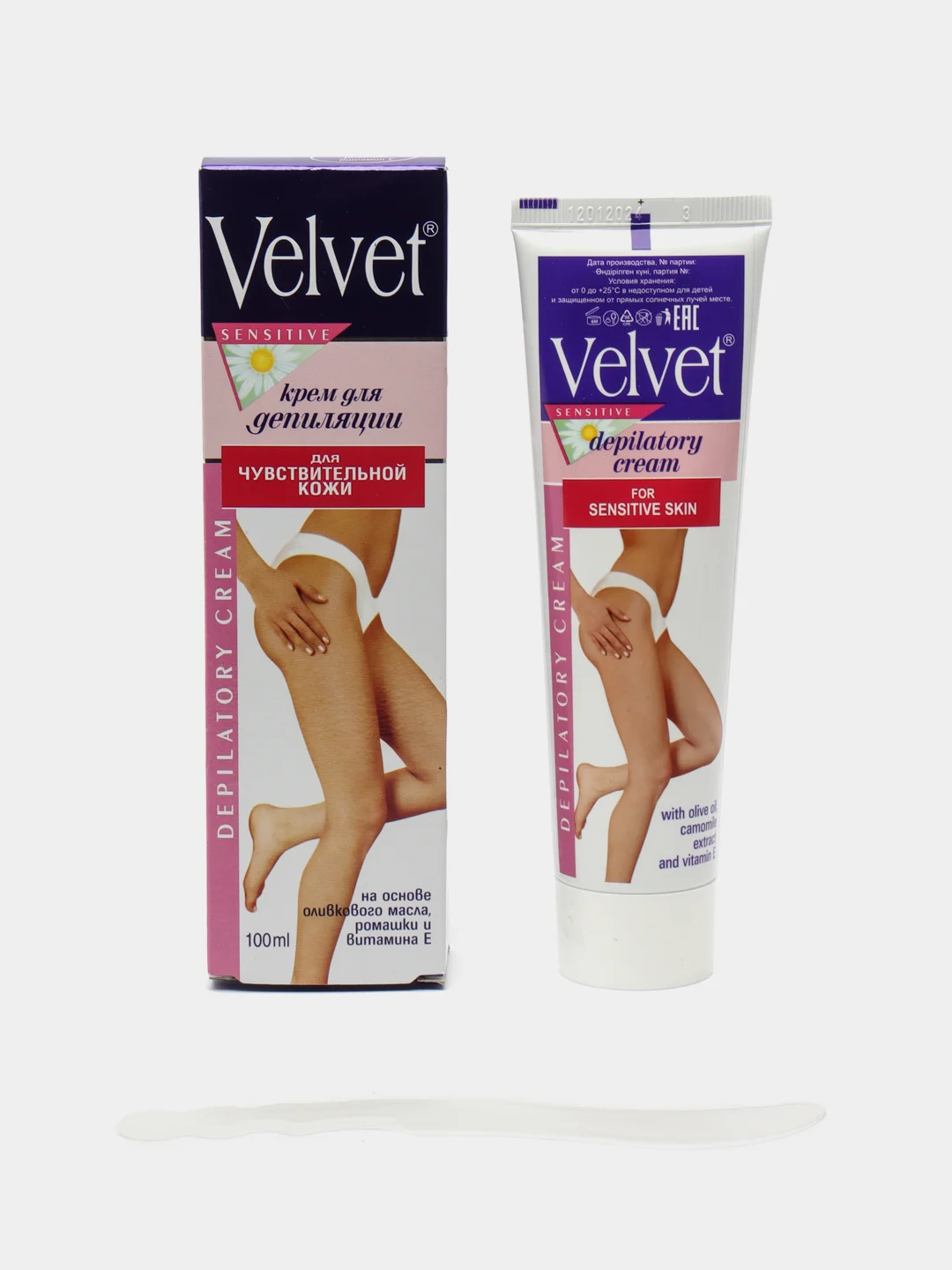Velvet Sensitive Крем для депиляции для чувствительной кожи, 100 мл