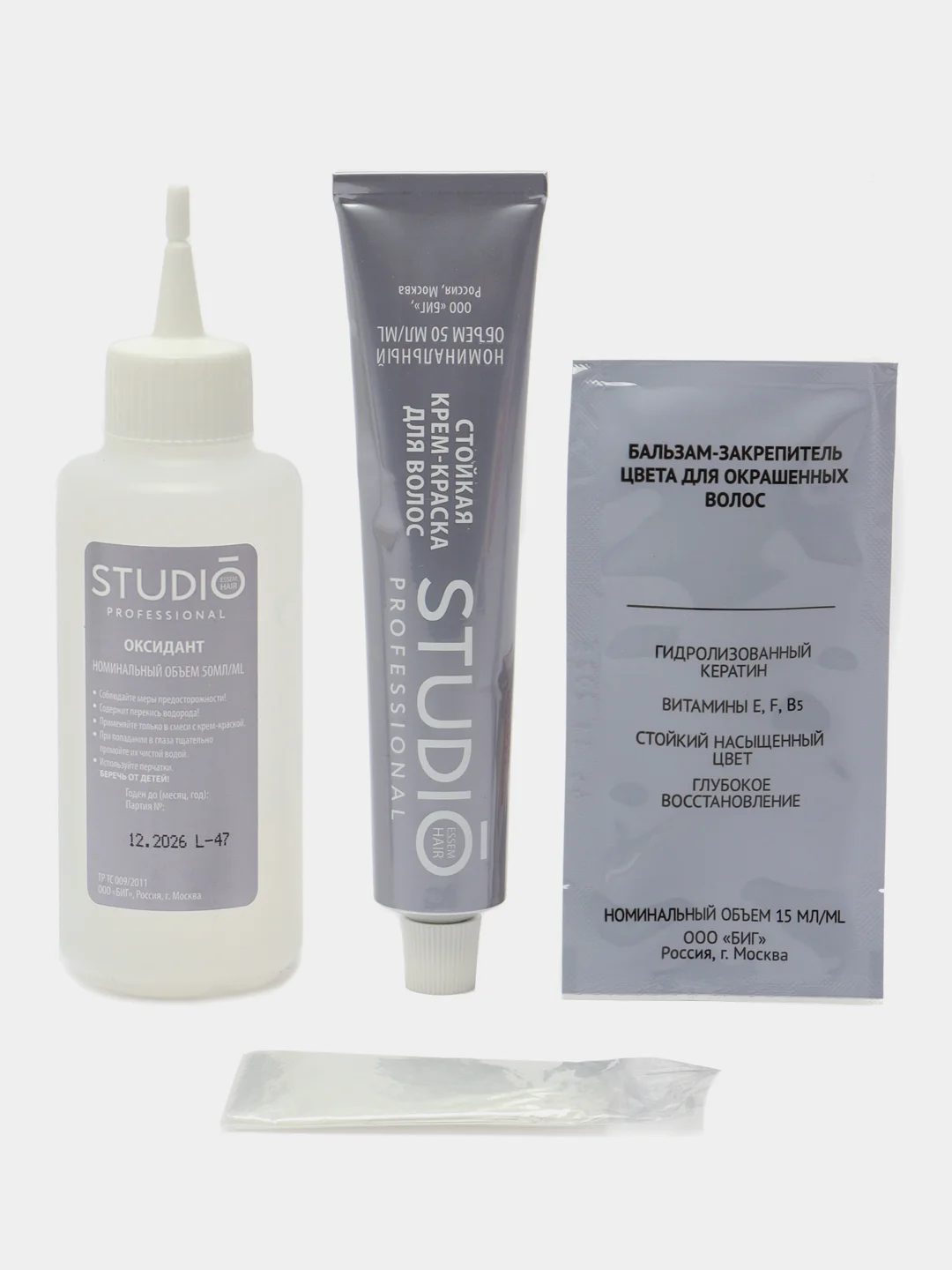 Комплект STUDIO Professional BIOcolor для окрашивания волос 3.4 горячий шоколад