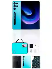 Синий планшет андроид UMIIO S24, с клавиатурой Tablet PC, 10,1 IPS, 4G LTE/5G, Dual SIM