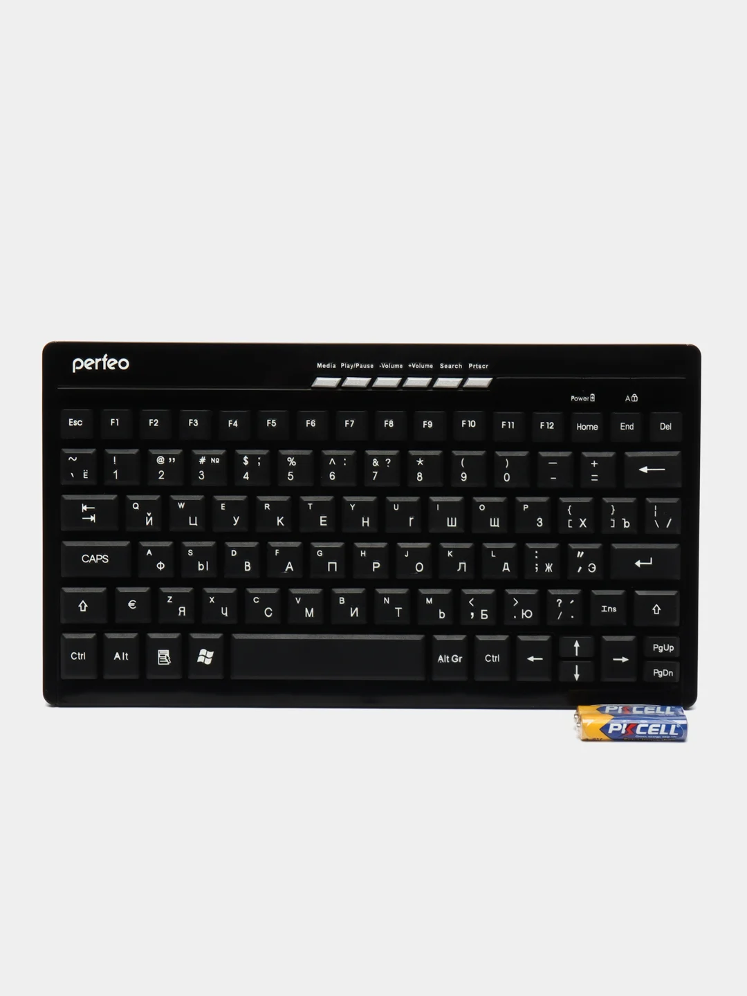 Беспроводная клавиатура Perfeo Compact (технология снижения шума)