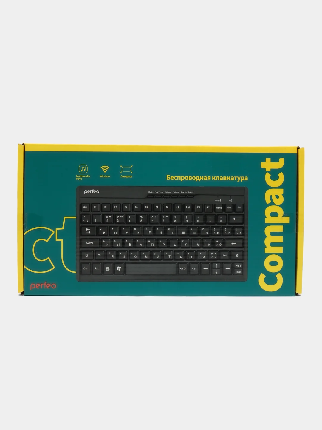 Беспроводная клавиатура Perfeo Compact (технология снижения шума)
