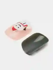 Зеленый накладные ногти с дизайном 24 штуки с клеем для ногтей, новогодние