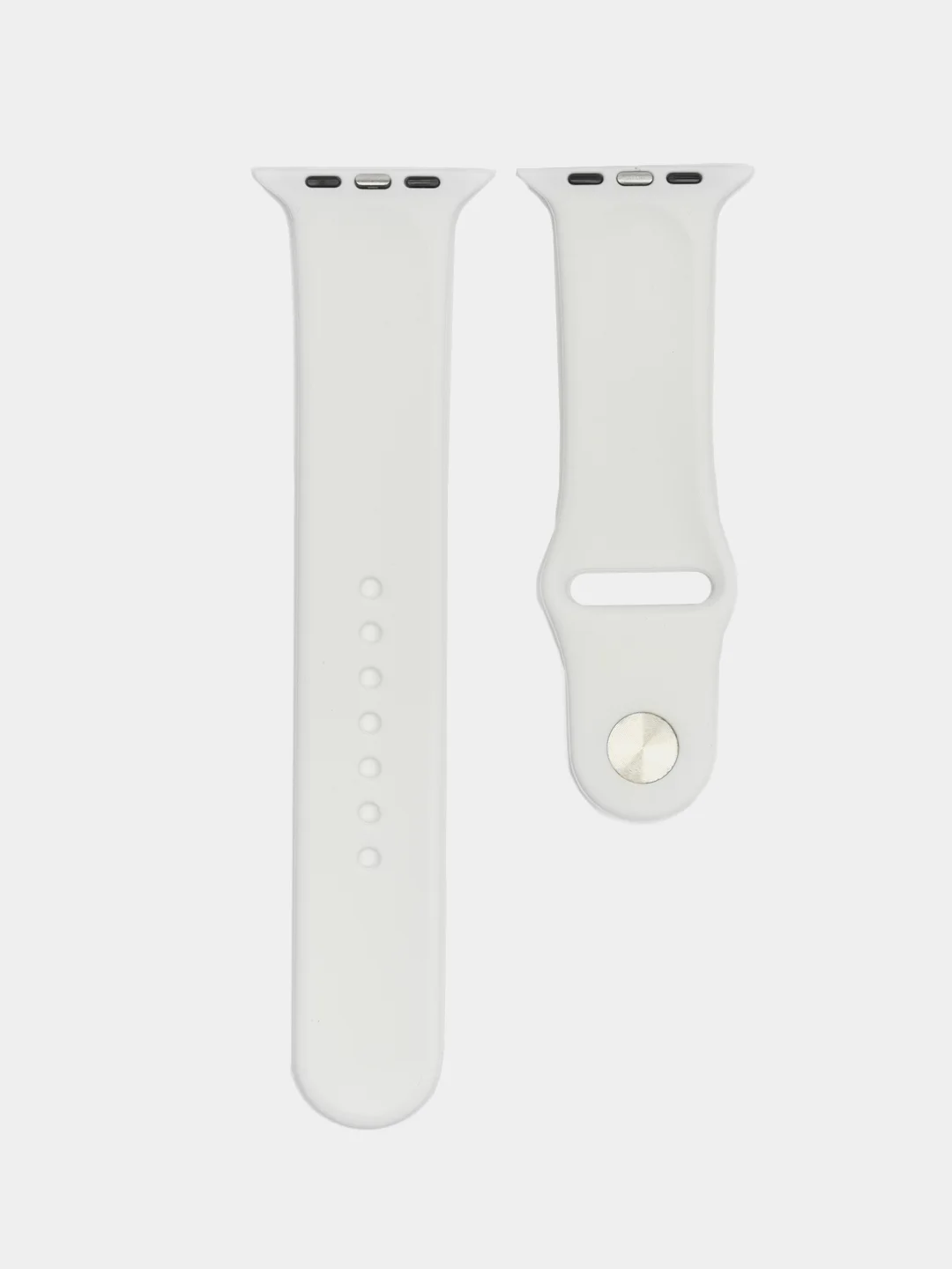 Белый силиконовый ремешок для Apple Watch 42/44