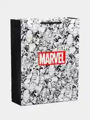Серый пакет подарочный "Marvel"