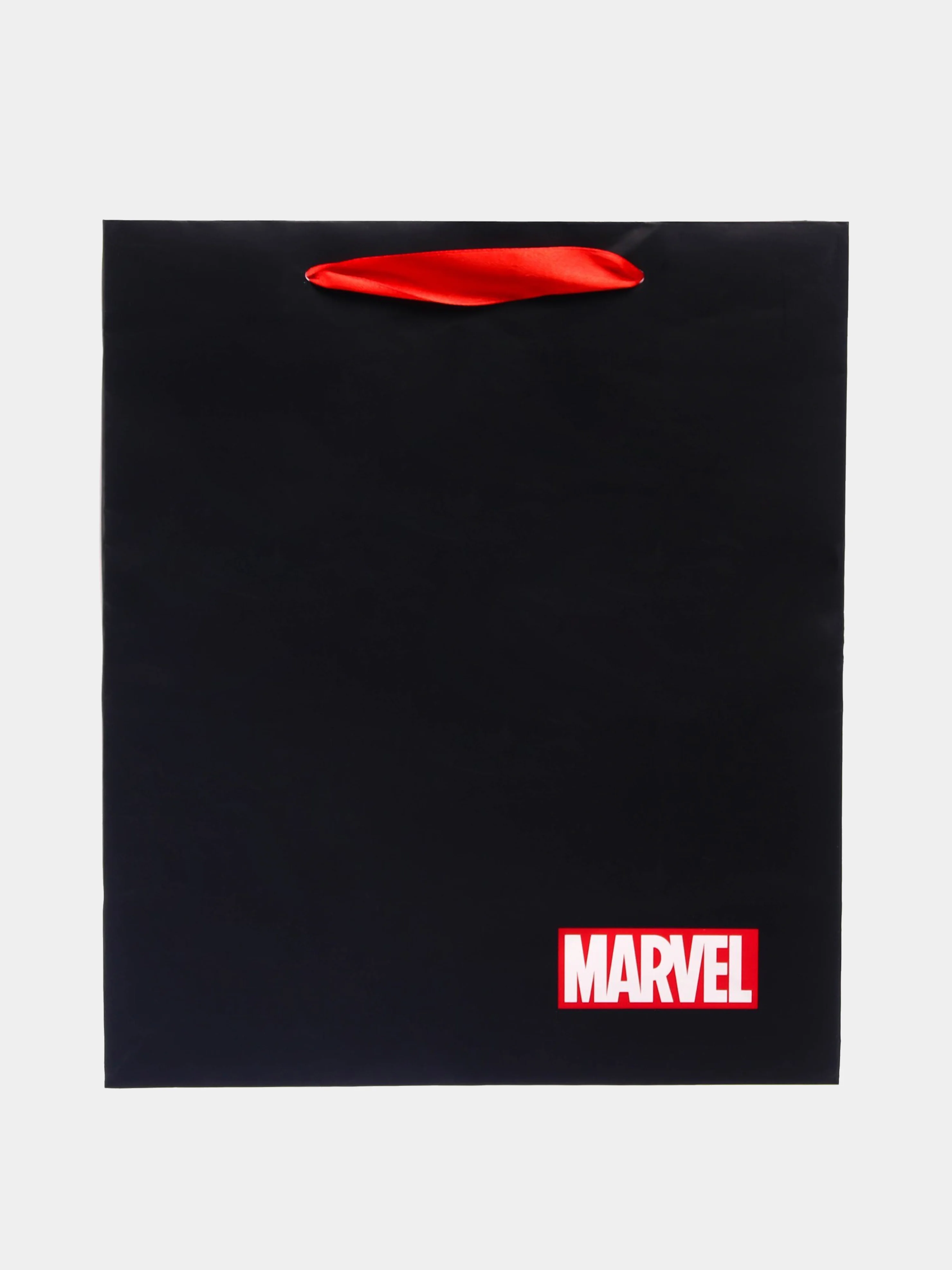 Черный пакет подарочный "Marvel"