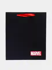Черный пакет подарочный "Marvel"