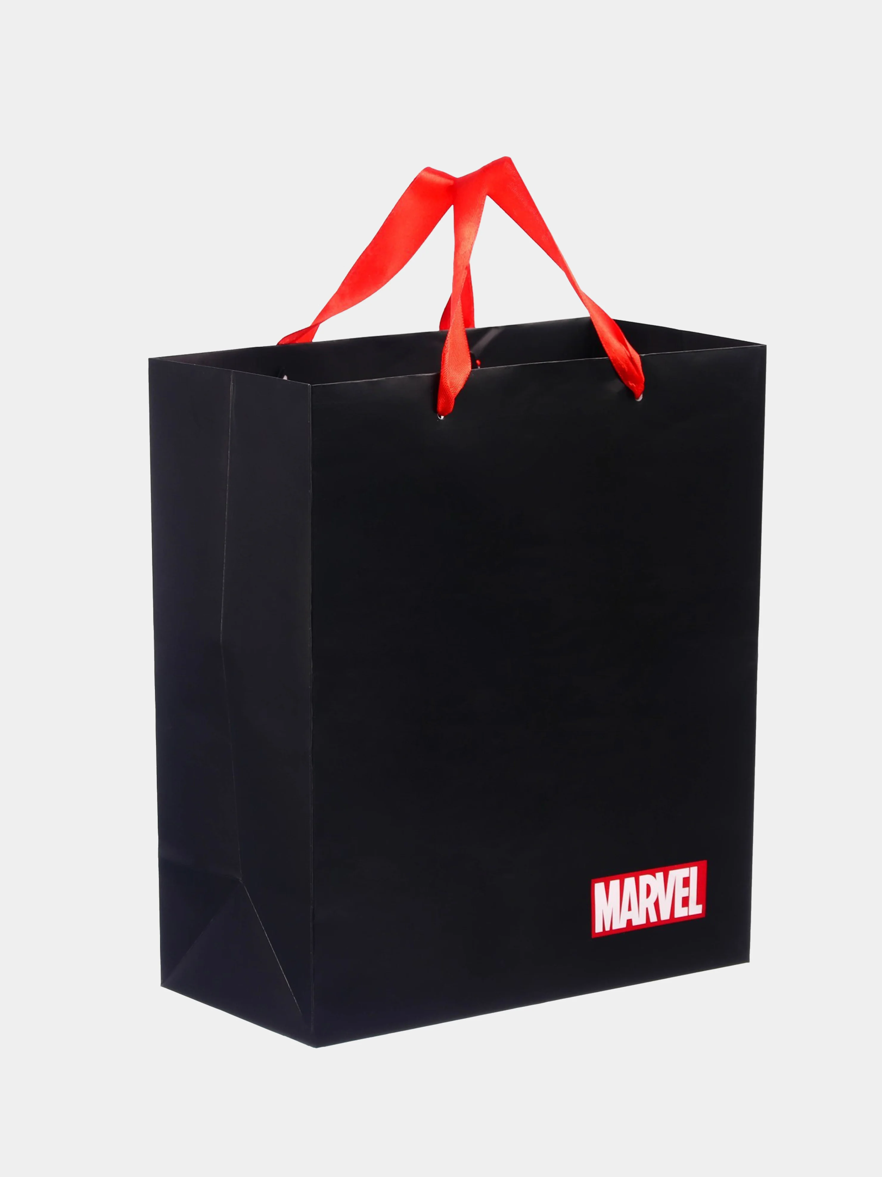 Черный пакет подарочный "Marvel"