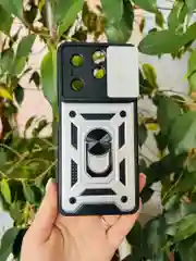 Серебряный чехол противоударный armors для Tecno Spark 20 Pro и Infinix Hot 40 и 40 Pro