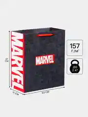 Коричневый пакет подарочный "Marvel"