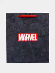 Коричневый пакет подарочный "Marvel"