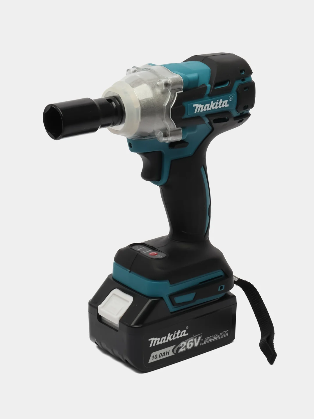 Тёмно-бирюзовый гайковерт бесщеточный аккумуляторный Makita 26V