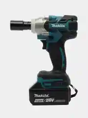 Тёмно-бирюзовый гайковерт бесщеточный аккумуляторный Makita 26V