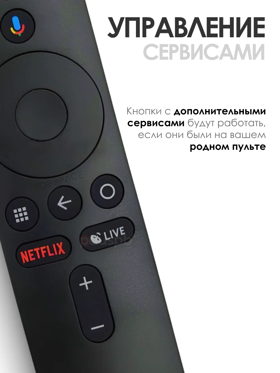 Голосовой пульт ду для приставки Xiaomi Mi box, Android тв Box / XMRM-006 Mi TV Stick