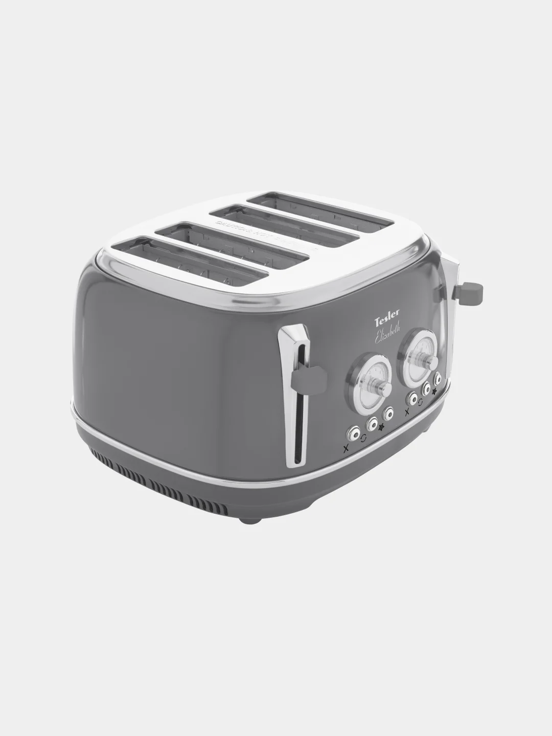 Серый тостер TESLER TT-445